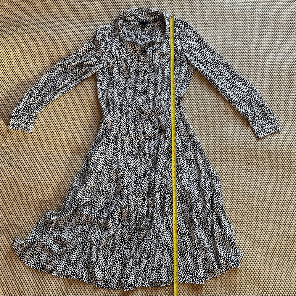 NEW Button Front Long Sleeve Dress Who What Wear Women’s Size Small - Picture 9 of 11